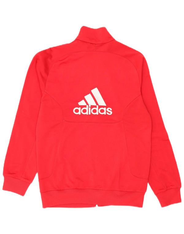 Adidas - Chaqueta de chándal gráfica para hombre, talla 34/36, color rojo pequeño