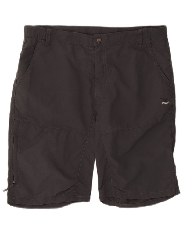 SALEWA Pantalones cortos cargo para hombre IT 52 XL W38 Gris Poliamida