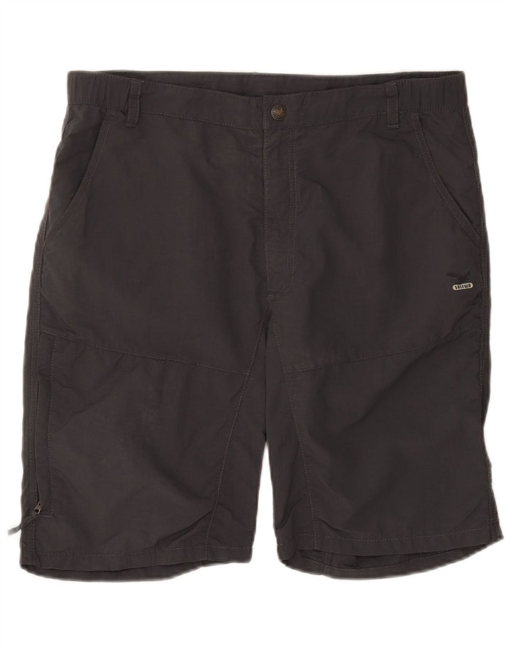 SALEWA Pantalones cortos cargo para hombre IT 52 XL W38 Gris Poliamida