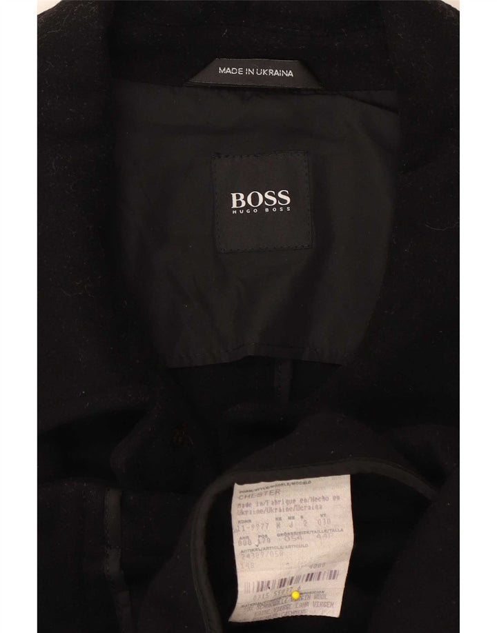 Hugo Boss Chaqueta utilitaria para hombre EU 54 2XL Lana negra