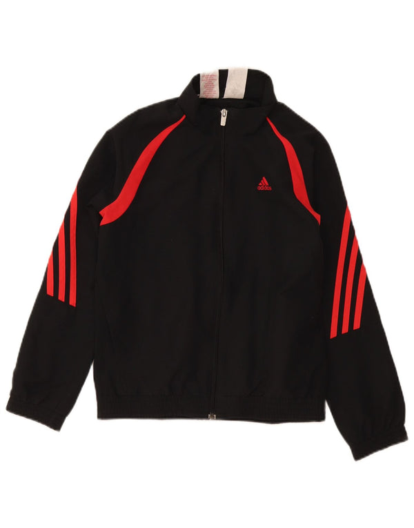 Adidas - Chaqueta de chándal con gráfico para niños, 9-10 años, color negro
