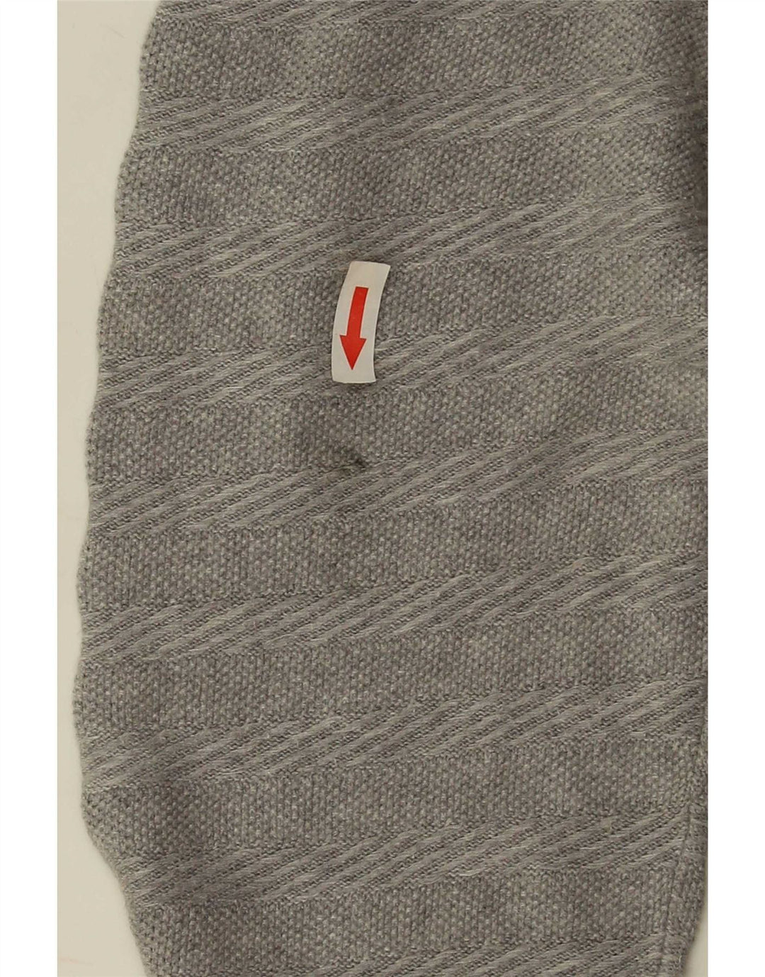 Massimo Dutti Jersey Hombre Cuello Botones XL Algodón Rayas Gris