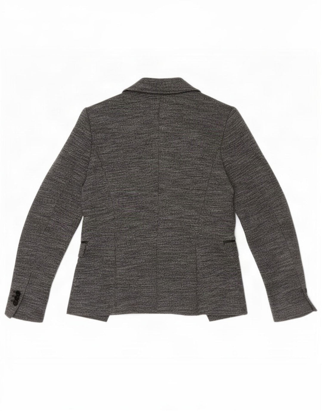 Zara Chaqueta Americana Abierta para Mujer UK 42 Gris Medio Moteado