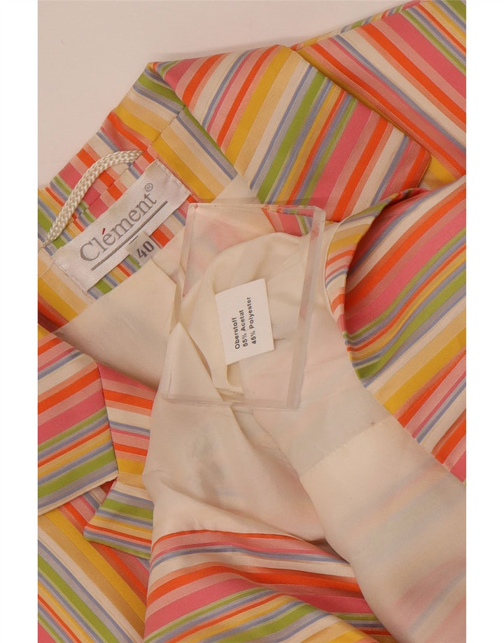 Clement Chaqueta tipo blazer de 2 botones para mujer EU 40 Mediana Rayas multicolores