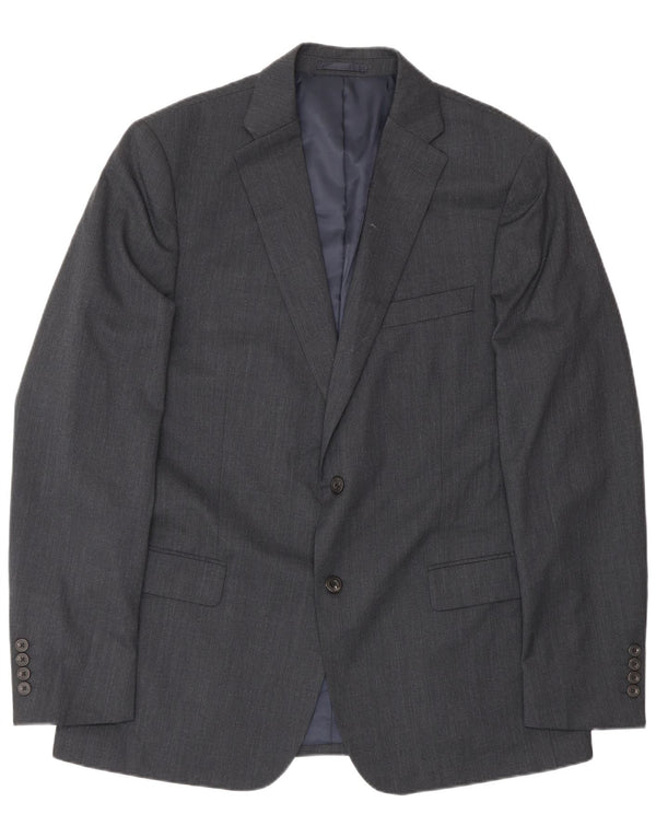 John Lewis Chaqueta tipo blazer de 2 botones para hombre UK 44 2XL Poliéster gris
