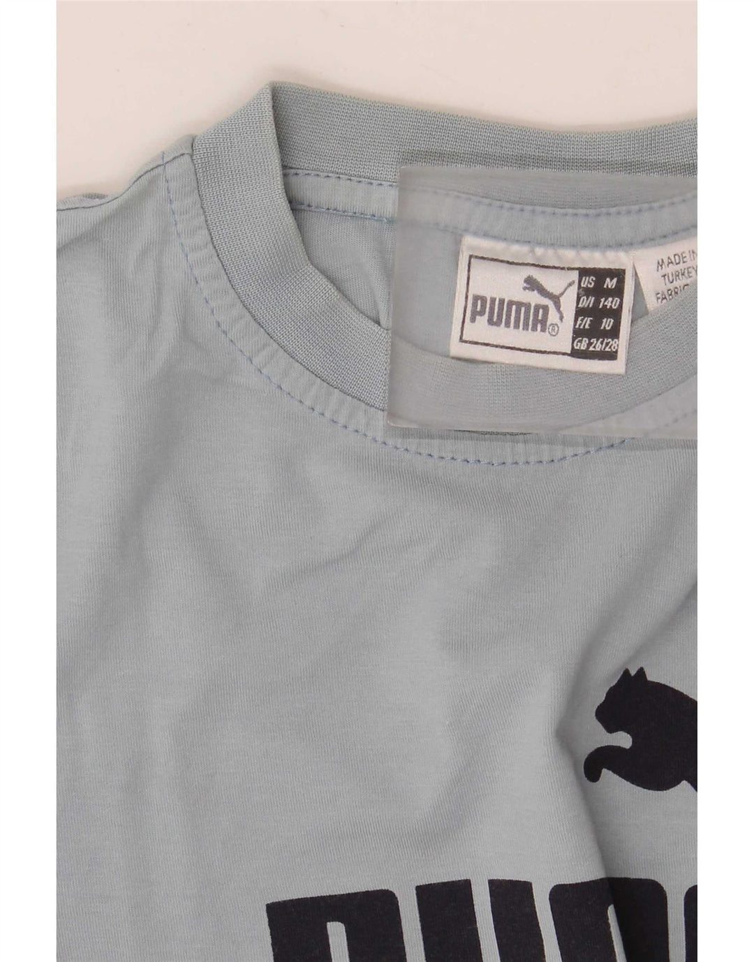 Puma Camiseta gráfica para niño 9-10 años Gris