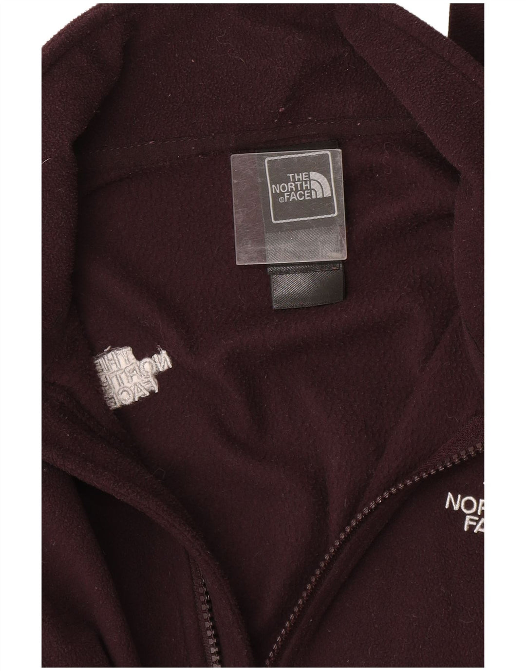 THE NORTH FACE Chaqueta polar con forro para mujer UK 10 Small Poliéster burdeos