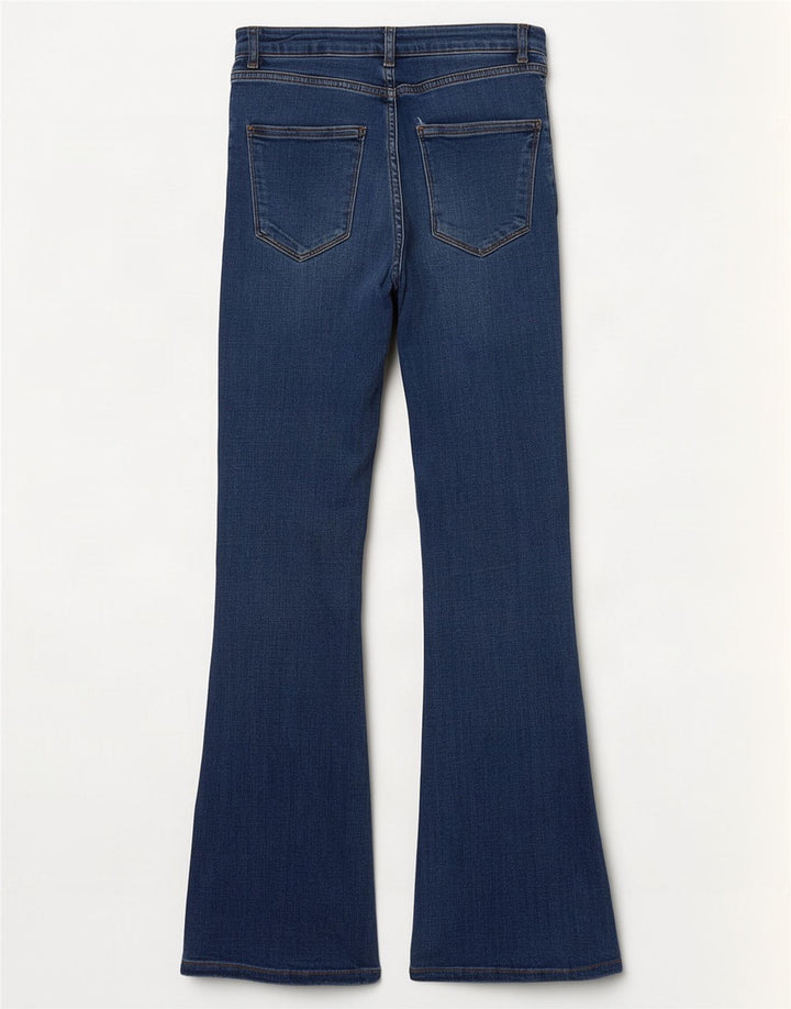 Zara Vaqueros Acampanados Mujer EU 34 2XS W24 L30 Azul