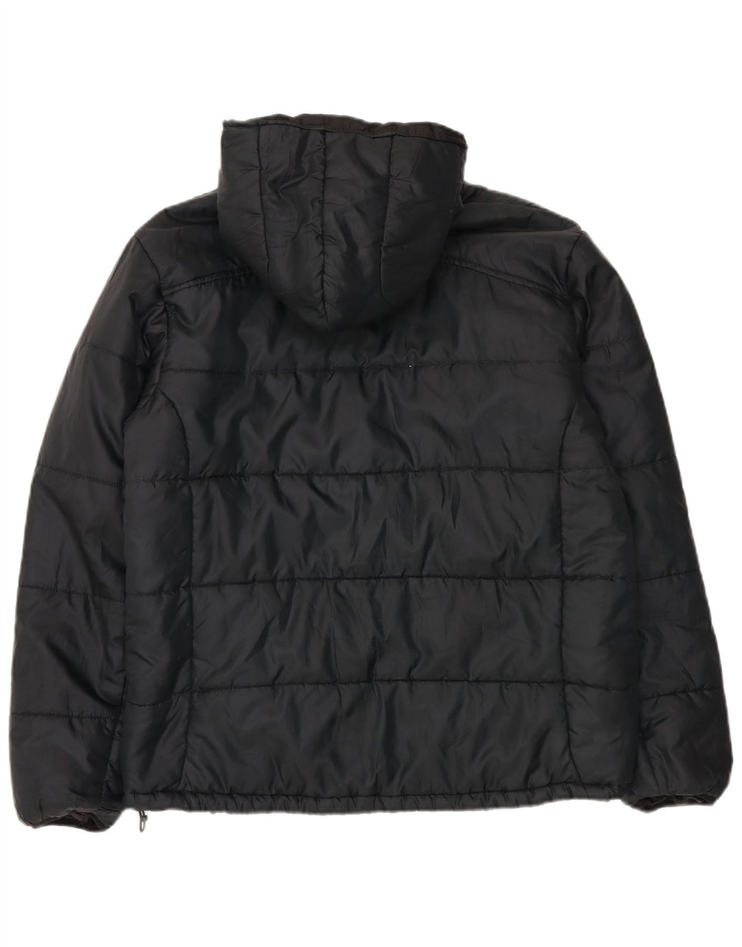 Weird Fish Chaqueta acolchada con capucha para hombre UK 38 Medium Negro Poliéster