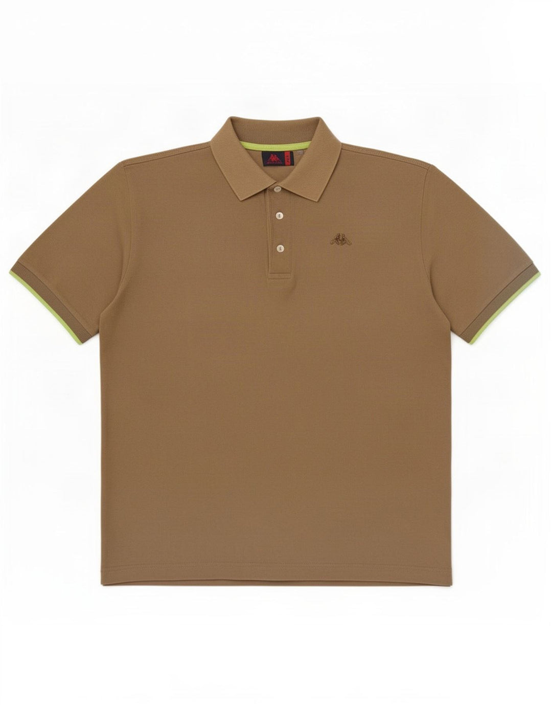 Kappa Polo Hombre Grande Caqui Algodón