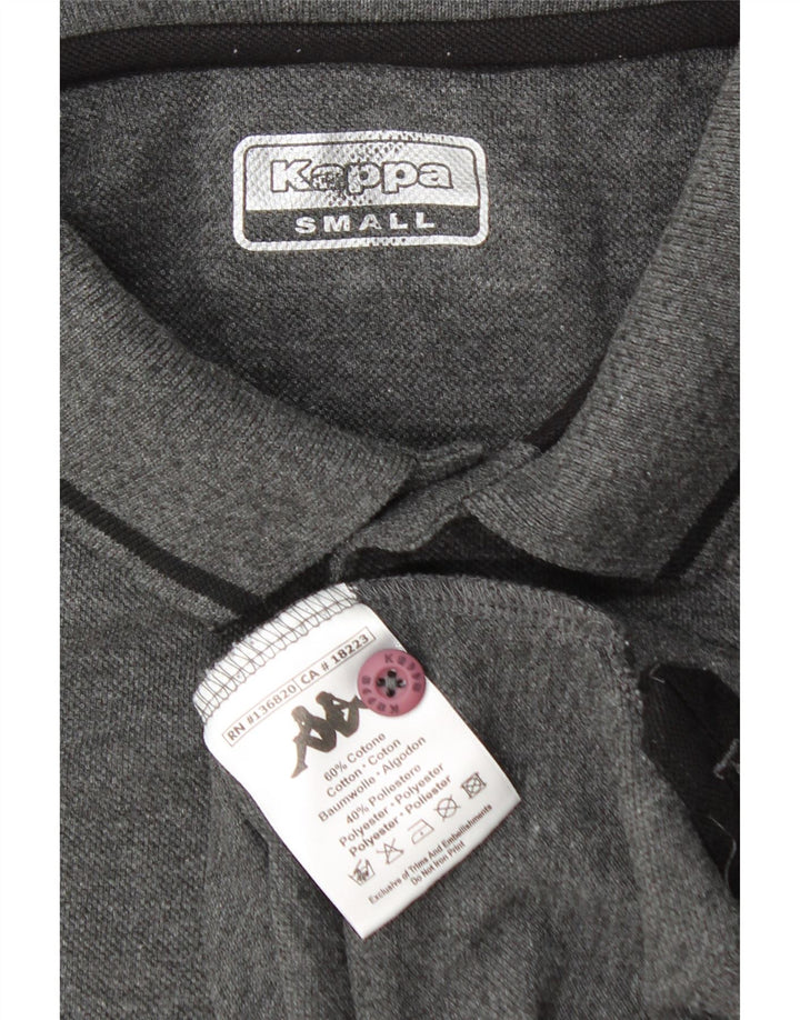 Kappa Polo Hombre Small Gris Algodón