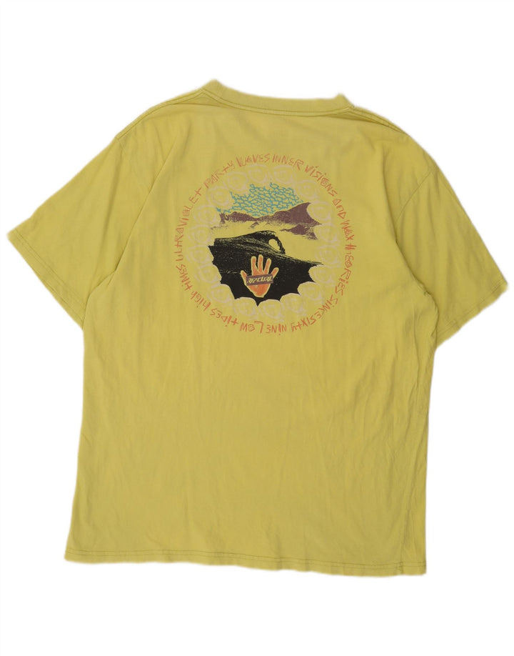 Rip Curl - Camiseta gráfica para hombre, talla grande, color amarillo