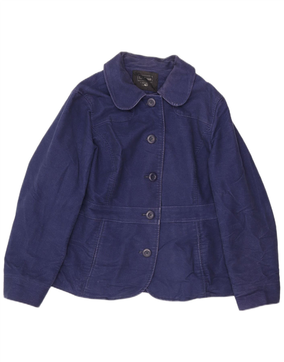 L.L.Bean Chaqueta tipo blazer de mezclilla pequeña con 5 botones para mujer UK 46 Grande Azul marino