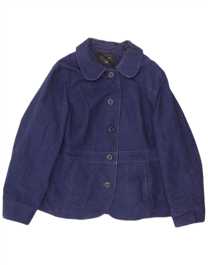 L.L.Bean Chaqueta tipo blazer de mezclilla pequeña con 5 botones para mujer UK 46 Grande Azul marino