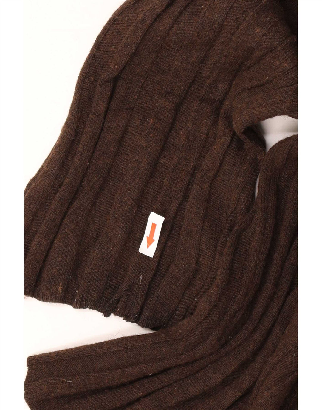 Zara Mujer Jersey De Cuello Redondo Extragrande UK 44 Poliamida Marrón Medio