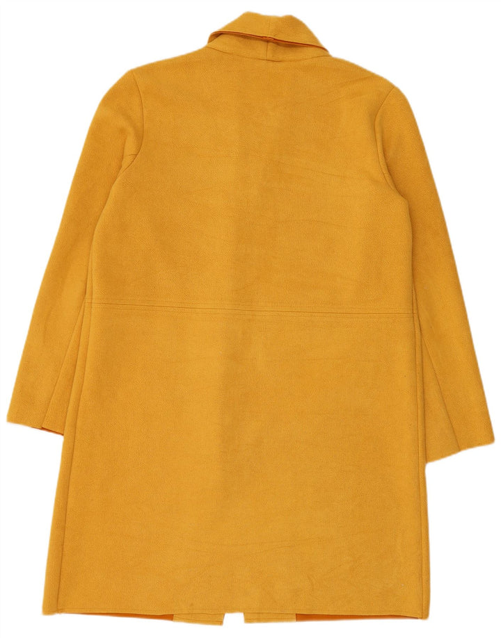 Zara Mujer Abrigo Abierto Extragrande UK 10 Small Amarillo