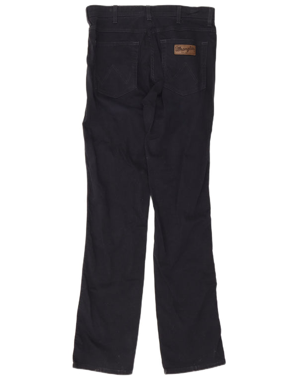 Wrangler Pantalones informales rectos elásticos Arizona para hombre W34 L36 Azul marino