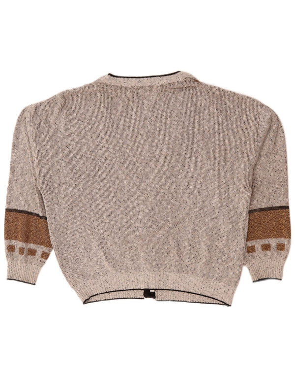 Maria Jose Cárdigan Hombre XL Gris Colorblock