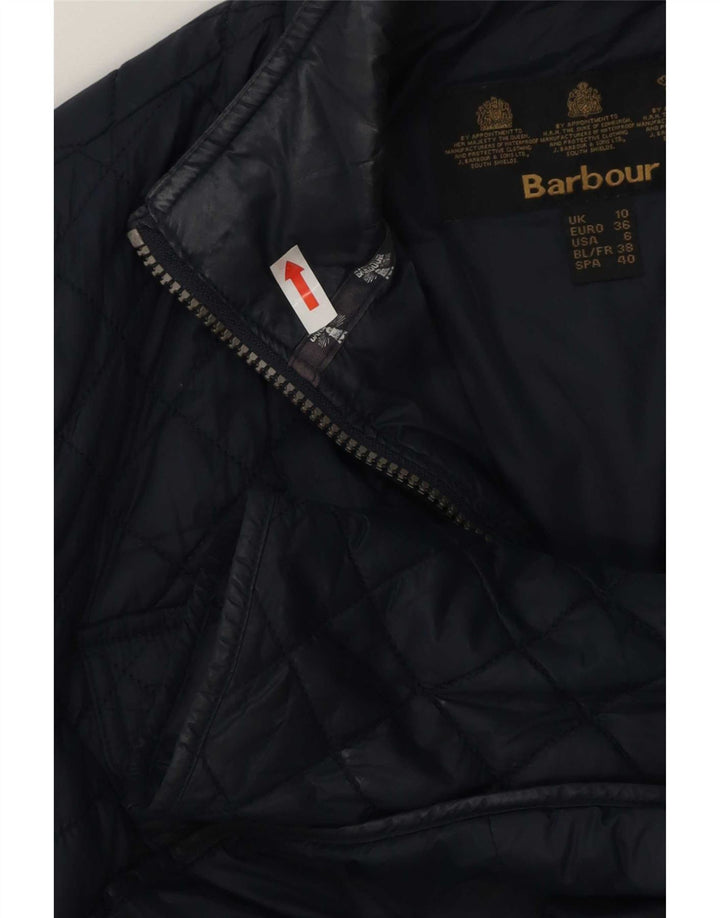 Barbour Chaqueta acolchada para mujer UK 10 Small Azul marino