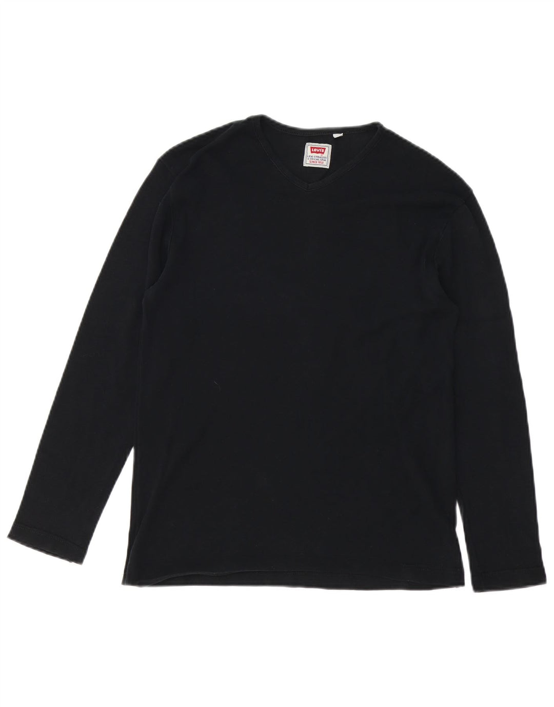 Levi's Top de manga larga para mujer UK 44 Algodón negro mediano
