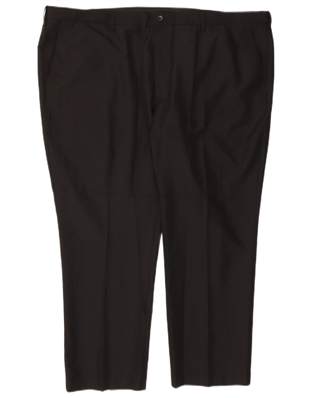 Marks & Spencer Pantalón chino de corte regular para hombre W50 L29 Poliéster negro