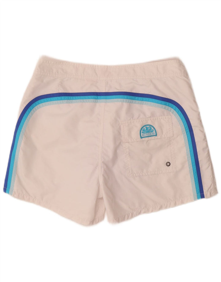 Bañador Sundek Hombre Mediano Nylon Blanco