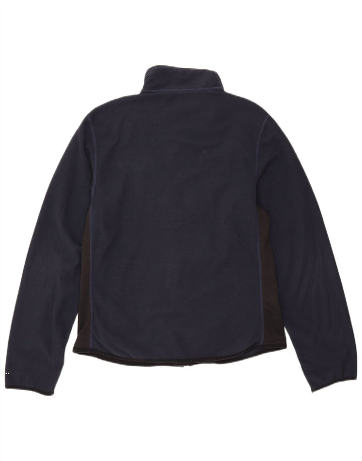 Nike Chaqueta polar para mujer US 12/14 Grande Azul marino Colorblock Poliéster