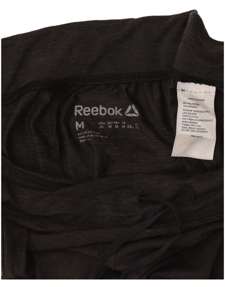 Reebok - Pantalones cortos deportivos para mujer (talla 40), color gris medio, poliéster
