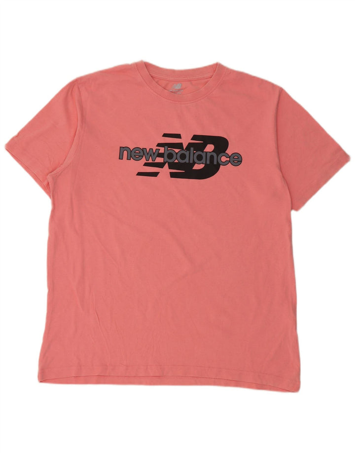 New Balance Hombre Camiseta Gráfica Top Medium Rosa