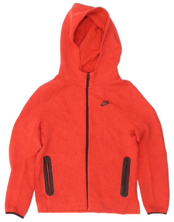 Nike - Sudadera con capucha y cremallera para mujer, talla 40, XL, algodón rojo