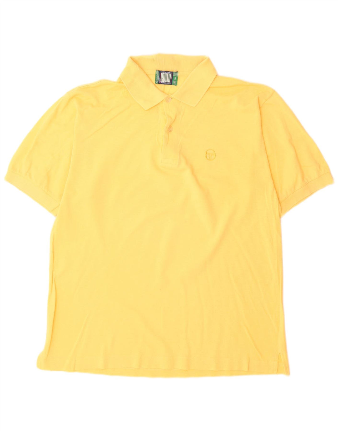 Sergio Tacchini Polo para hombre grande amarillo