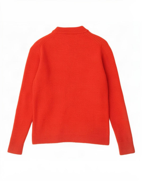 Crew Clothing Suéter con cuello de tortuga para mujer UK 18 XL Lana de cordero roja