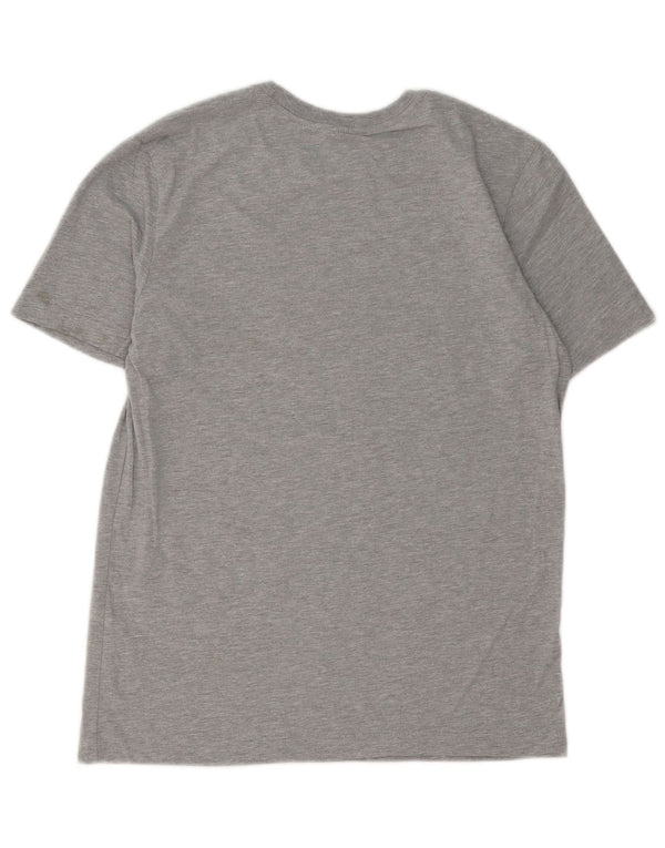 Camiseta Nike de corte atlético para hombre, parte superior de algodón gris medio