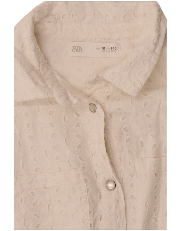 Zara Mono Niña 9-10 Años Blanco