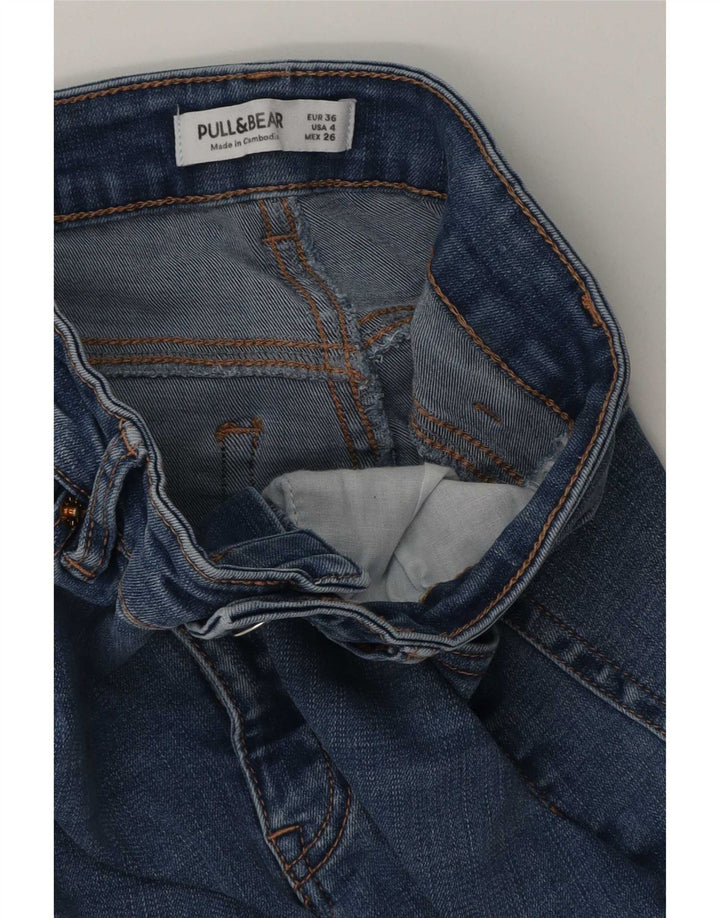 Vaqueros acampanados para mujer Pull & Bear EU 36 Small W26 L32 Azul