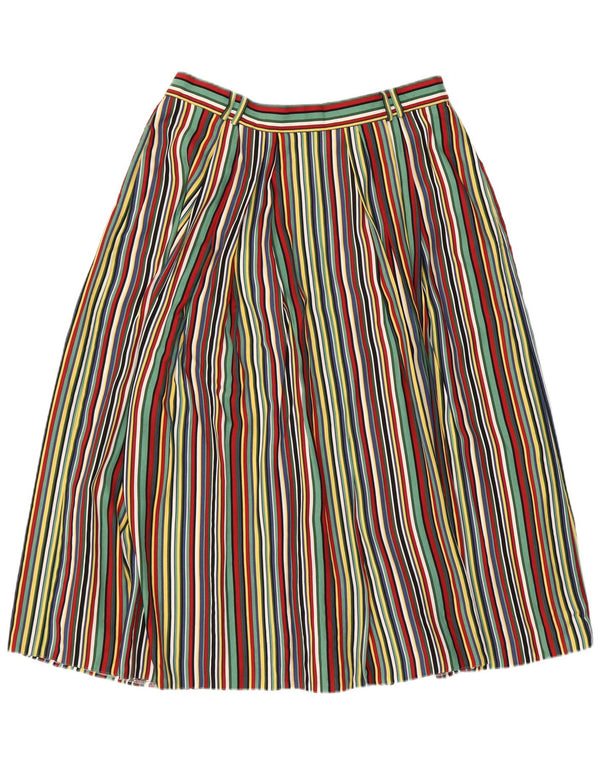 Gerry Weber Womens Pleated Skirt EU 46 XL W32 Multicoloured Striped