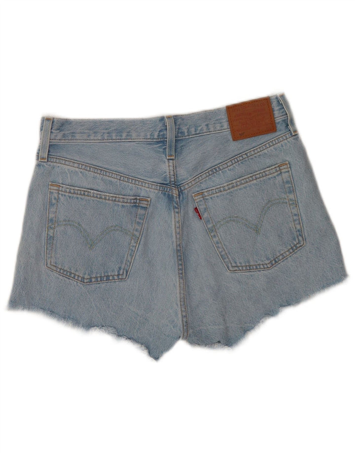 Levi's Mujer 501 Shorts Vaqueros W28 Algodón Azul Medio