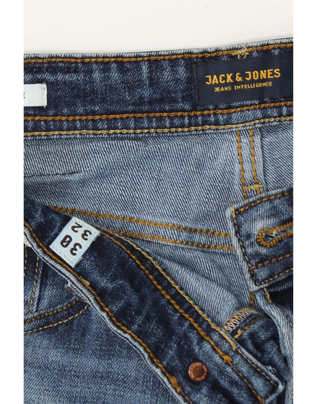 Jack & Jones Hombre Mike Slim Jeans W30 L32 Algodón Azul