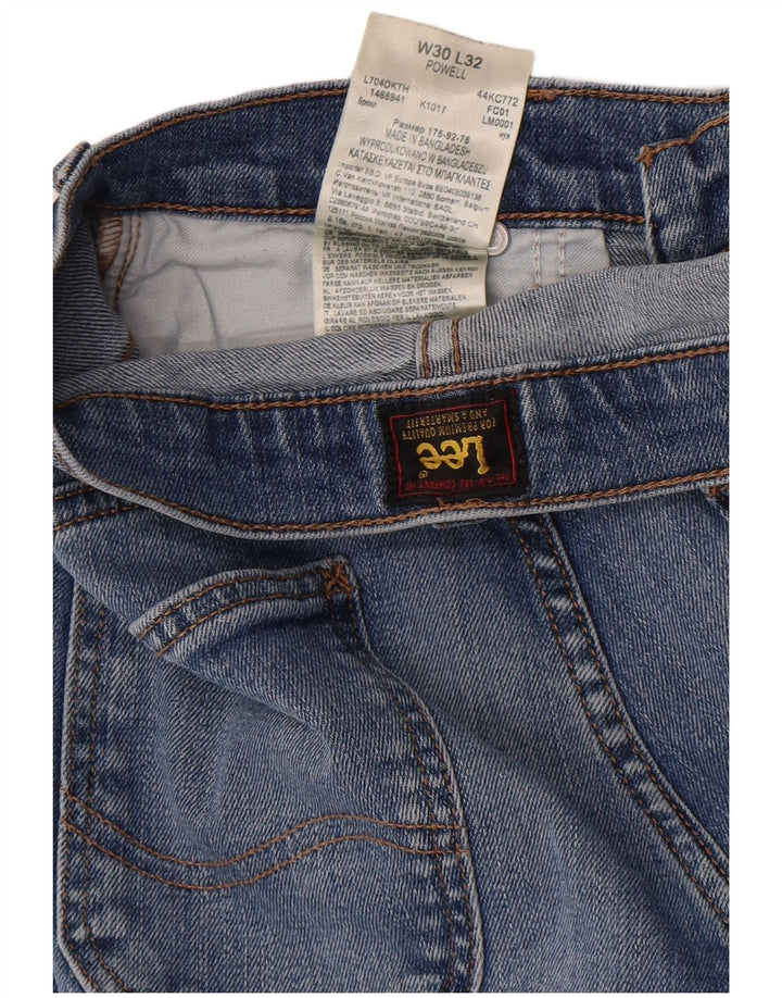 Vaqueros Lee Powell Slim para Hombre W30 L32 Algodón Azul