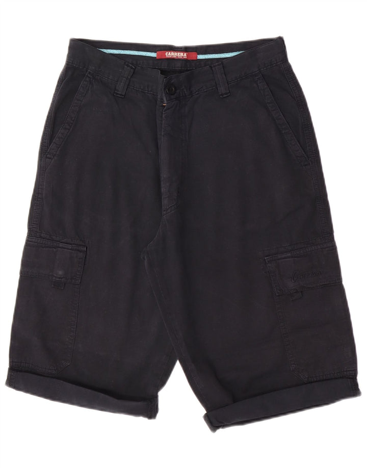 Carrera Mens Cargo Shorts W33 Grande Azul Marino Algodón