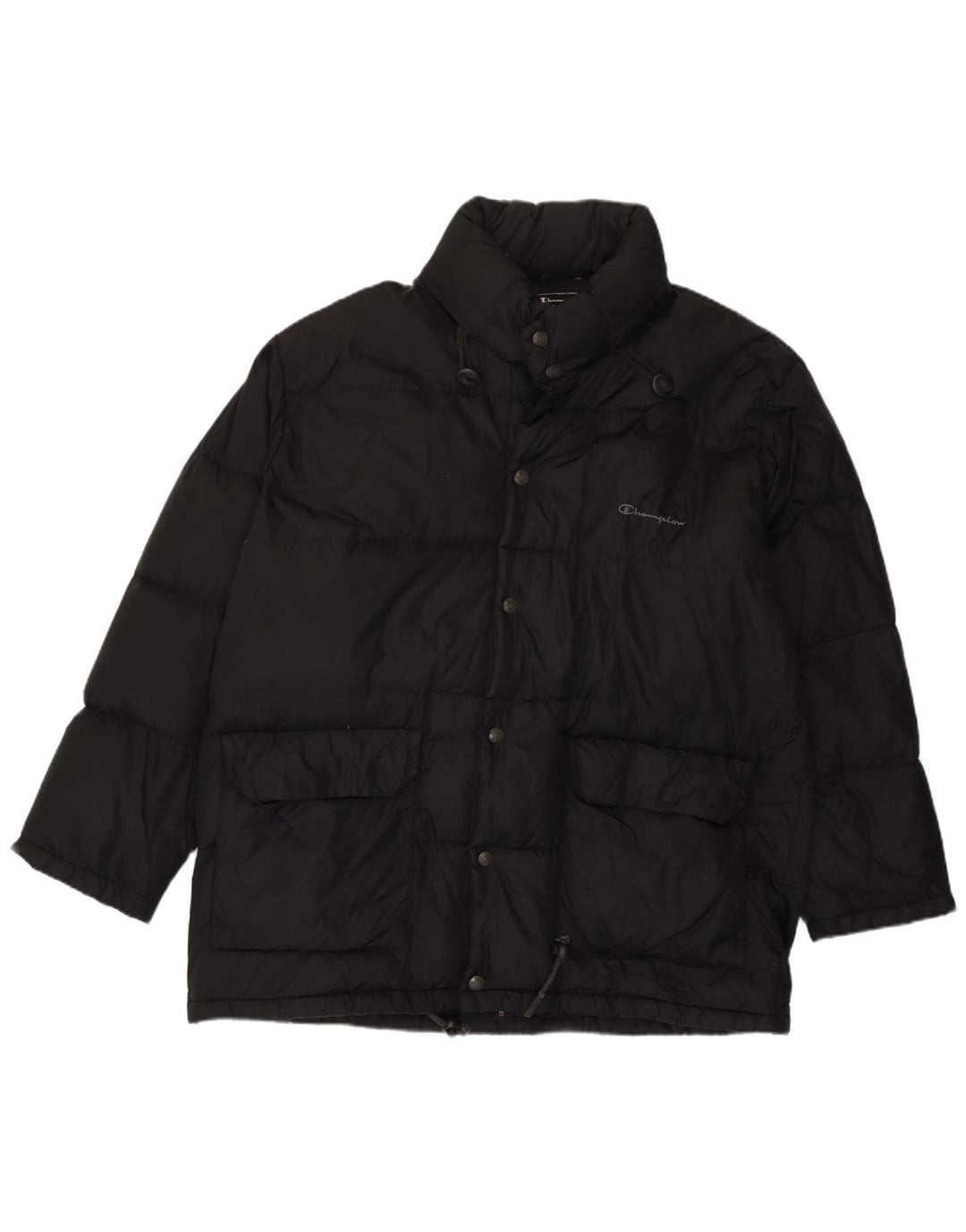 Champion Chaqueta acolchada con capucha para hombre UK 36 Small Black