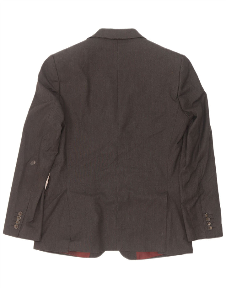 Marks & Spencer Chaqueta tipo blazer de 2 botones para hombre EU 48 Poliéster gris medio