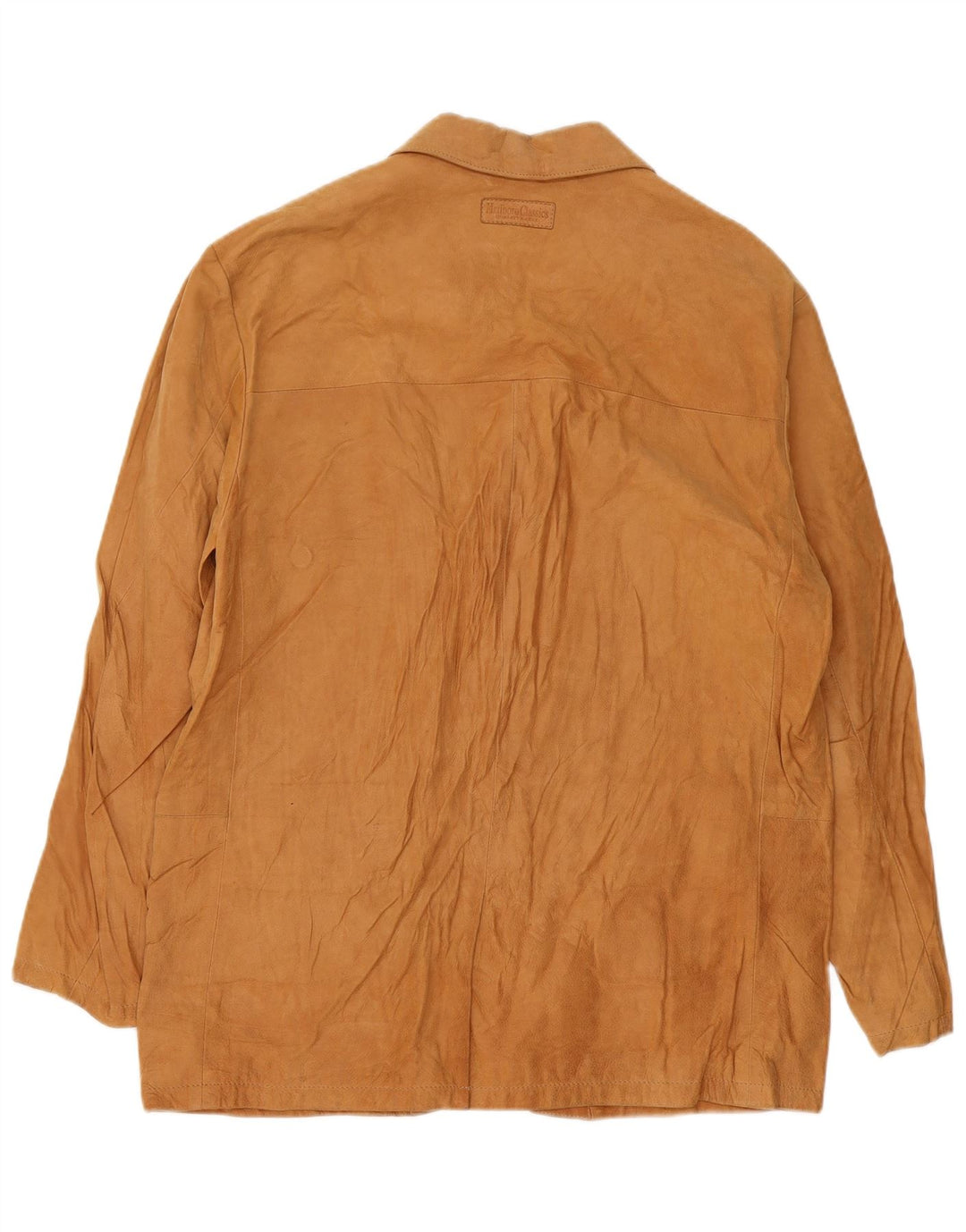 Marlboro Classics Chaqueta tipo blazer de ante con 3 botones para hombre UK 42 XL Cuero beige