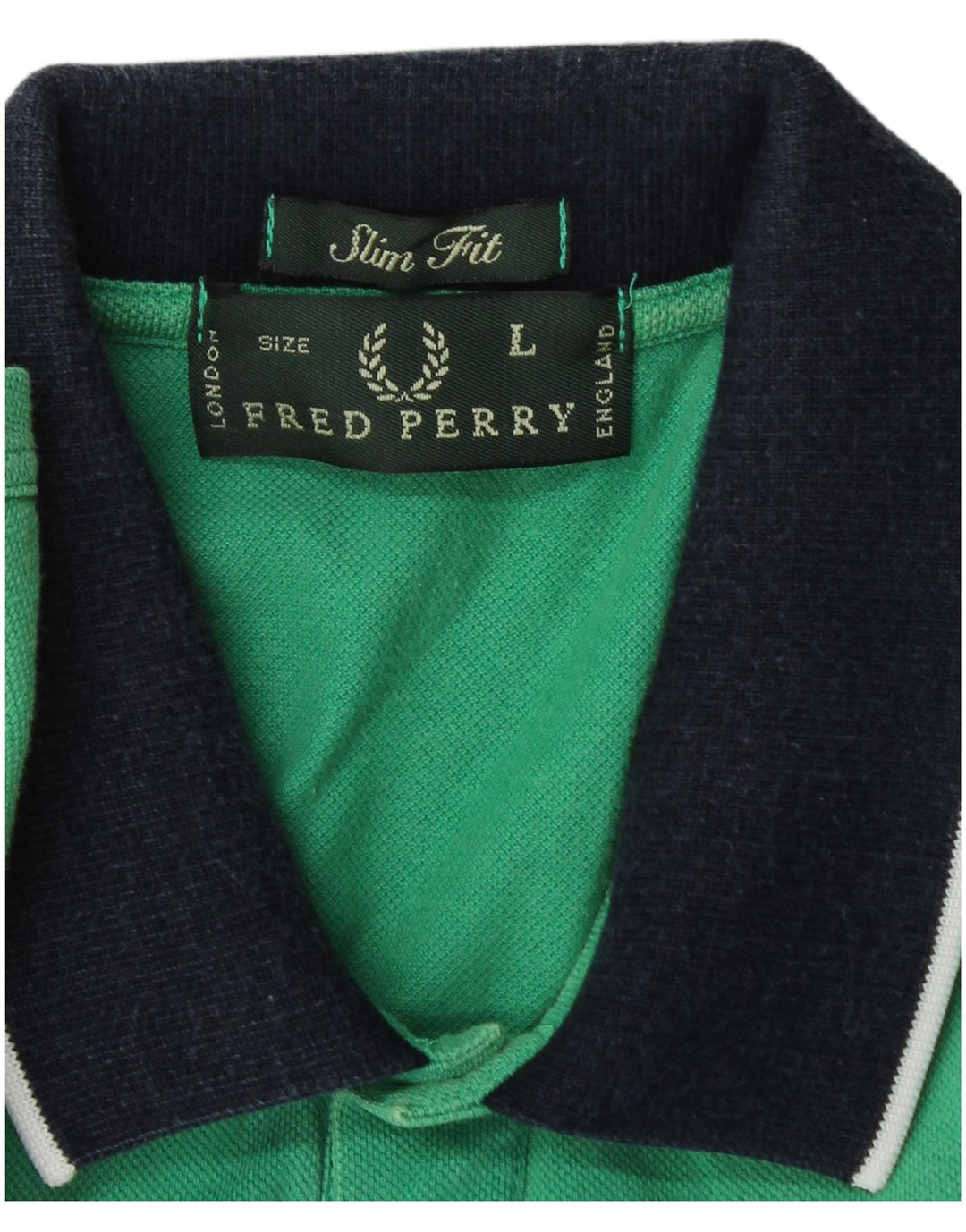 Fred Perry Polo Slim Fit Para Hombre Verde Grande