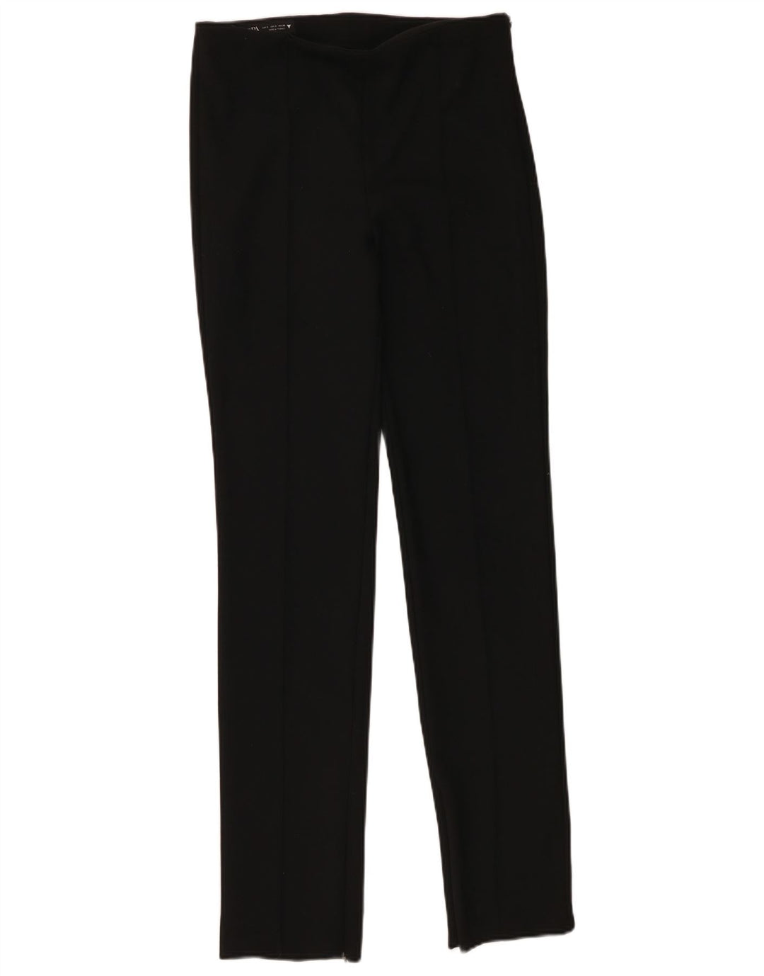 Zara Mujer Pantalones Casuales Slim Small W26 L33 Negro