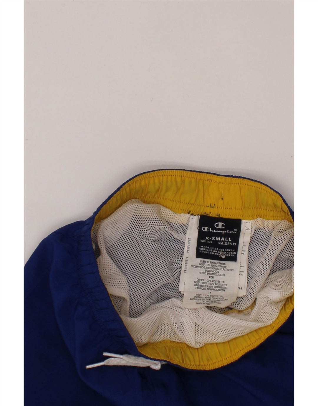 CHAMPION Shorts deportivos para niño 5-6 años XS Azul Poliéster