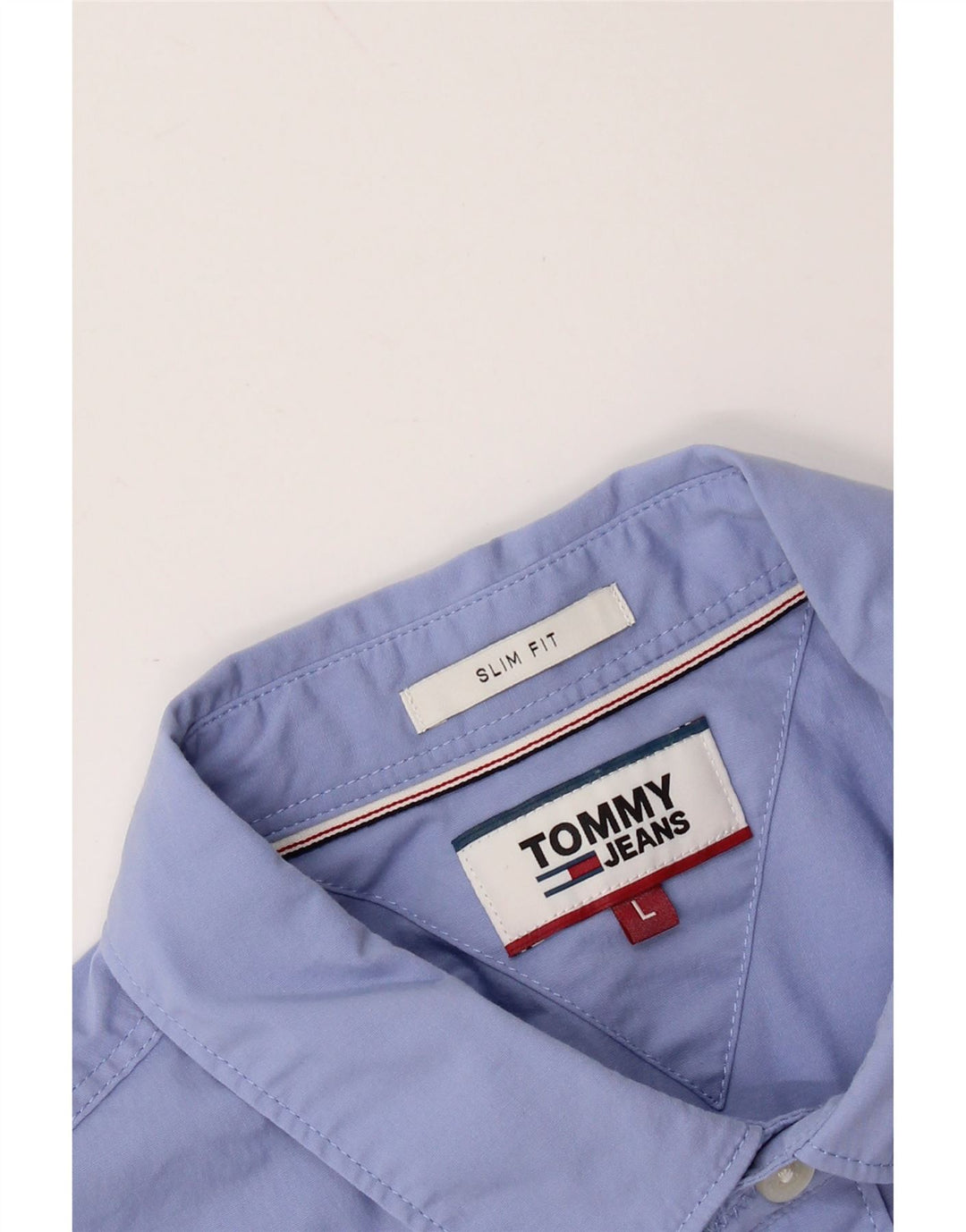 TOMMY HILFIGER Camisa ajustada para hombre Azul grande