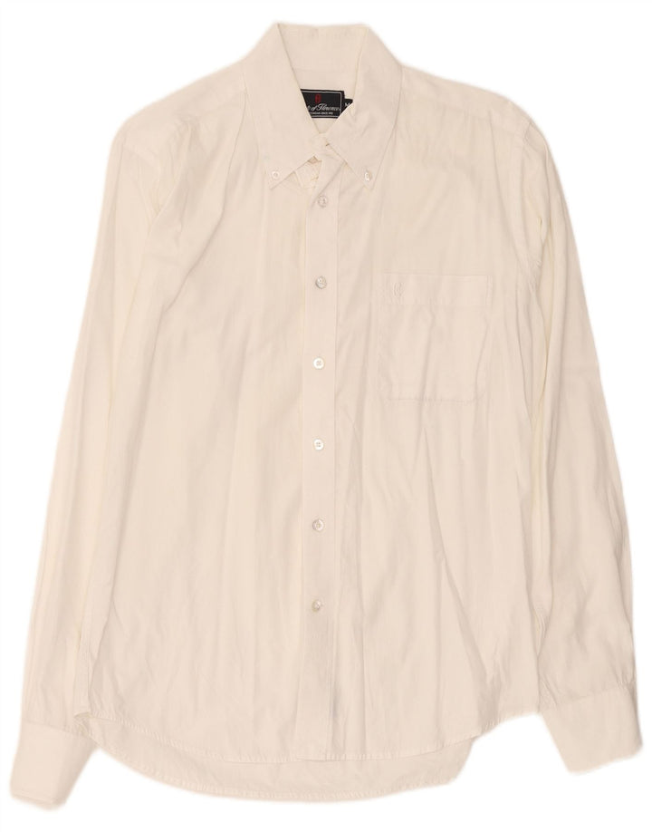 Camisa Conte of Florence para hombre mediana blanca