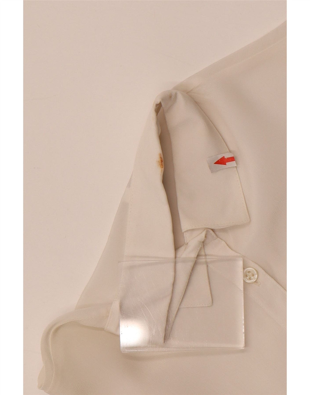 Camisa Mujer Confezioni Di Lusso IT 42 Medium Acetato Blanco