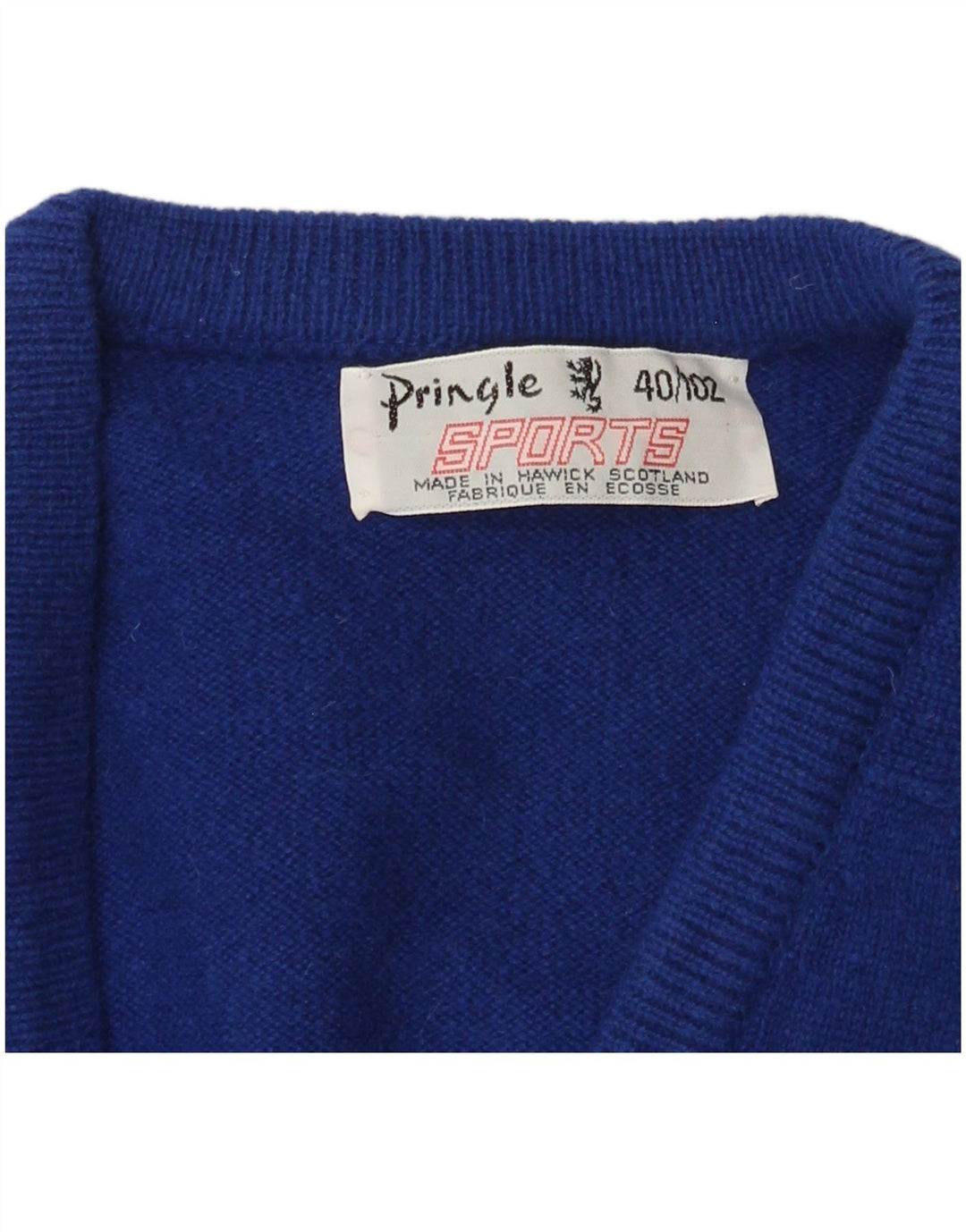 Pringle - Jersey con cuello en V para hombre, talla 40, color azul medio
